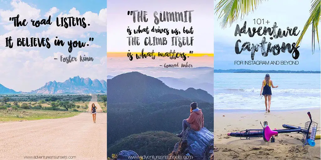 Adventure Captions For Instagram & Facebook